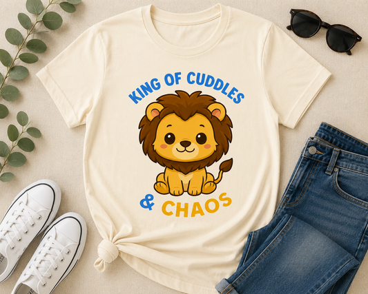 King of Cuddles & Chaos - Adult Premium Unisex T-Shirt