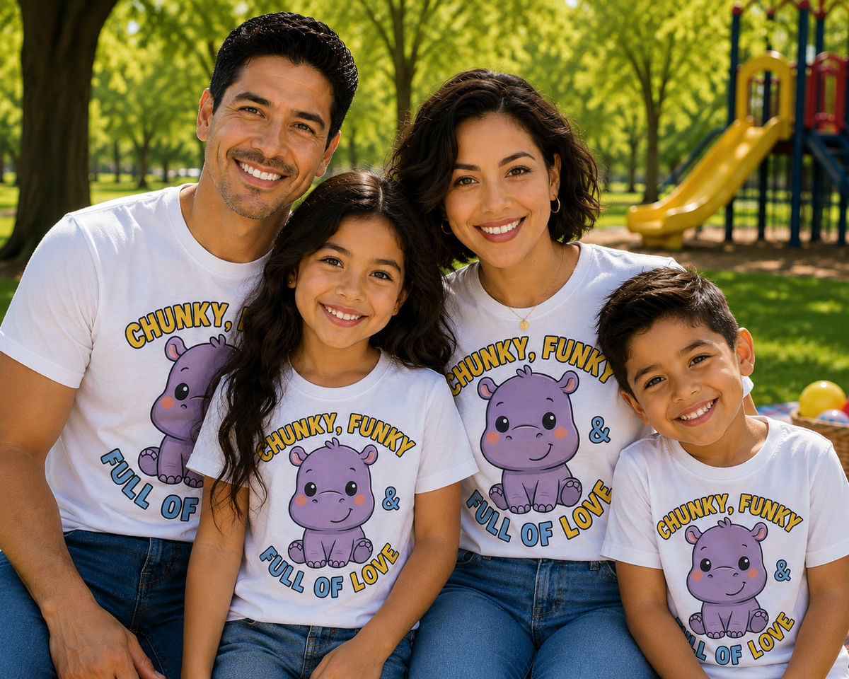 Chunky, Funky & Full of Love- Adult Unisex T-shirt