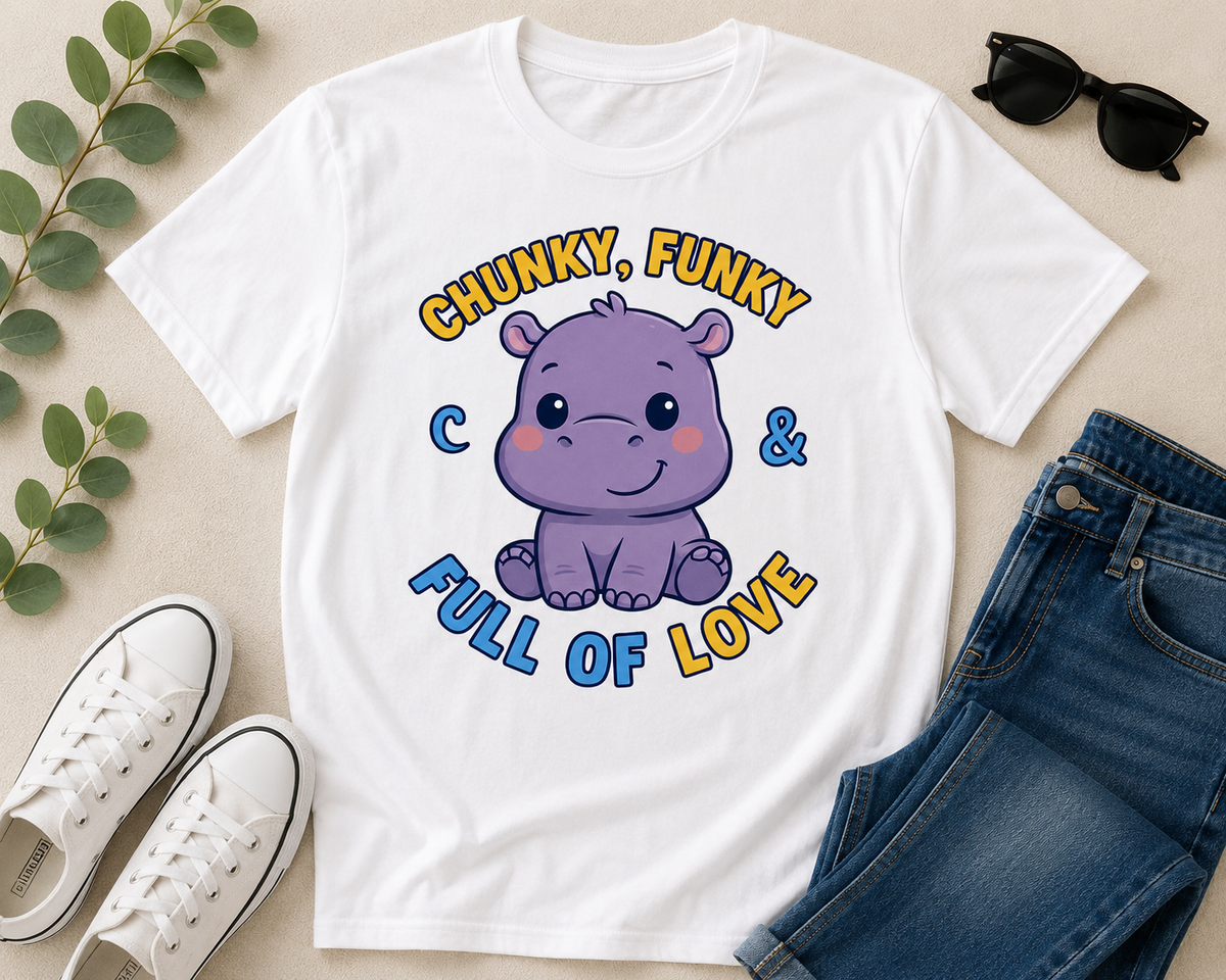 Chunky, Funky & Full of Love- Adult Unisex T-shirt