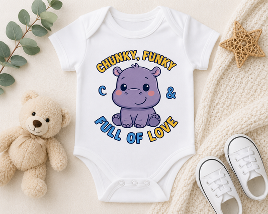 Chunky, Funky & Full of Love- Infant One-Piece