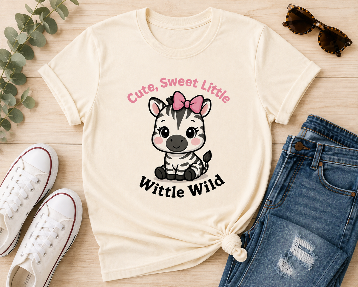 Cute, Sweet and a Little Wittle Wild - Adult Premium Unisex T-Shirt