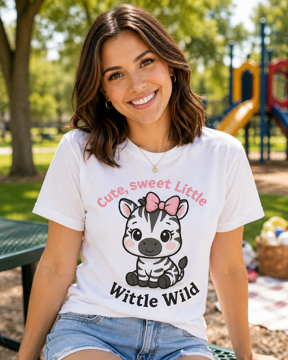 Cute, Sweet and a Little Wittle Wild - Adult Premium Unisex T-Shirt