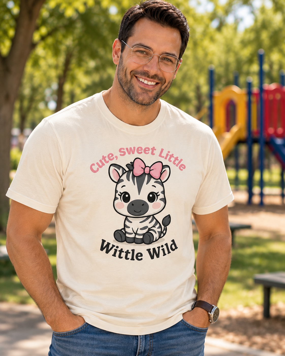 Cute, Sweet and a Little Wittle Wild - Adult Premium Unisex T-Shirt
