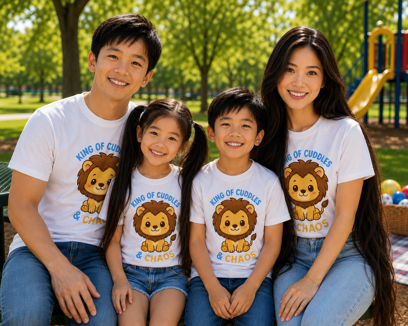 King of Cuddles & Chaos - Adult Premium Unisex T-Shirt
