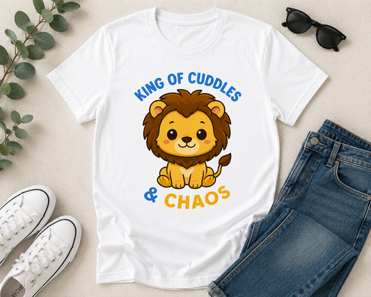 King of Cuddles & Chaos - Adult Premium Unisex T-Shirt