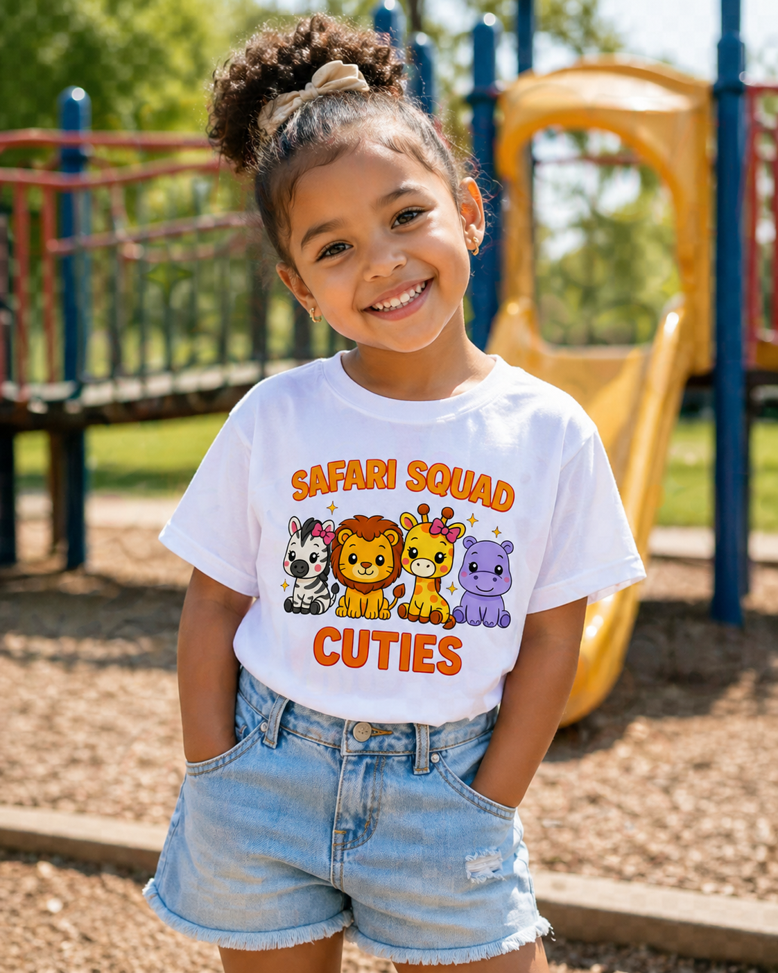Safari Squad Cuties | Cute Safari Animal Kids T-Shirt