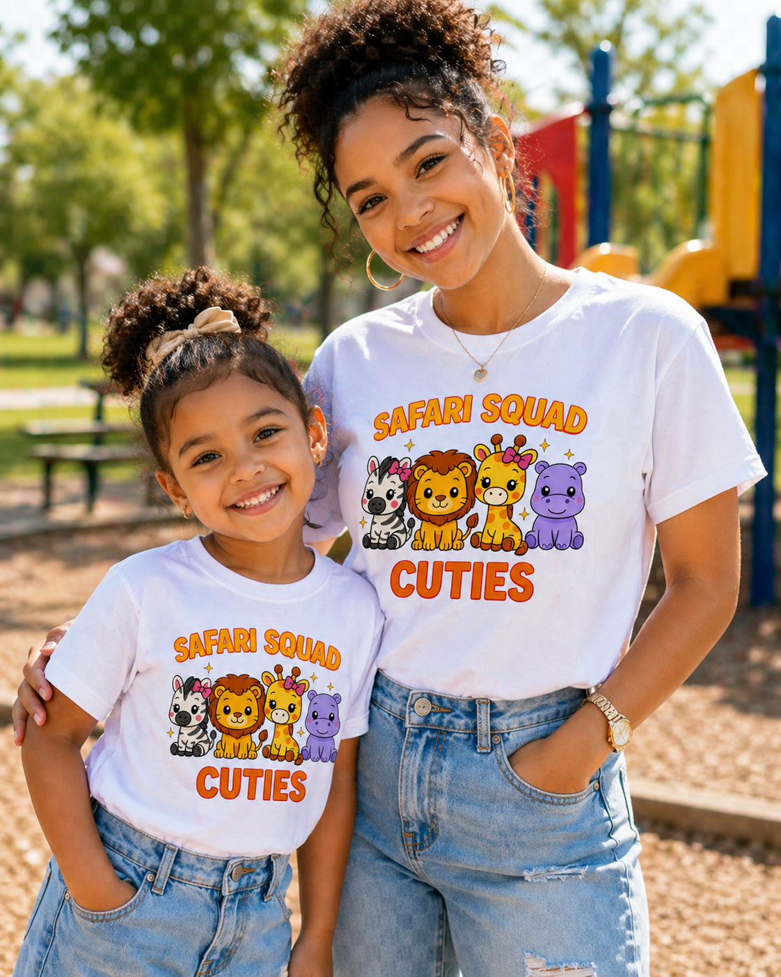 Safari Squad Cuties | Cute Safari Animal Kids T-Shirt