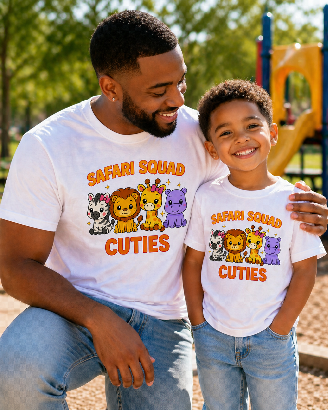 Safari Squad Cuties | Cute Safari Animal Kids T-Shirt