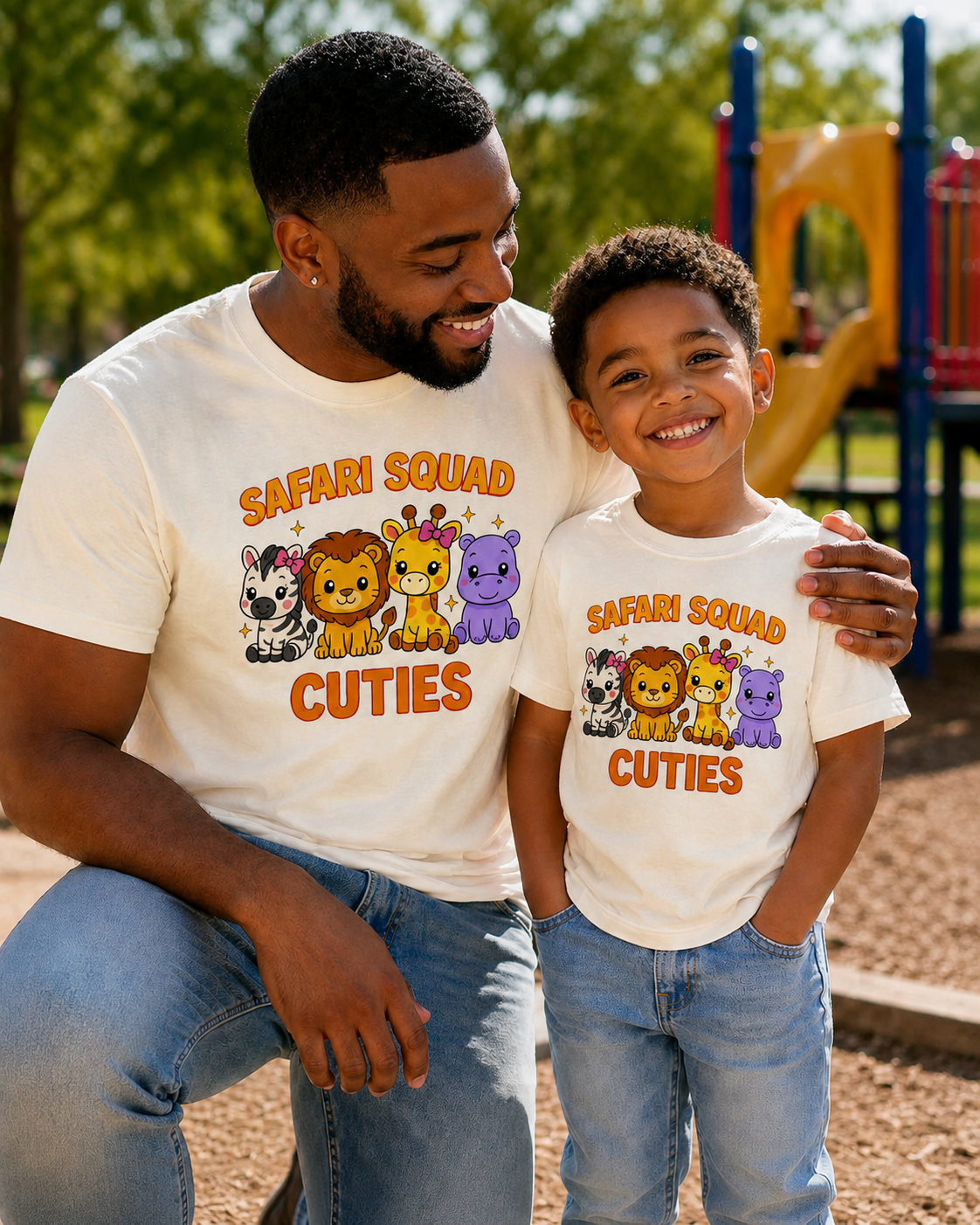 Safari Squad Cuties | Cute Safari Animal Kids T-Shirt